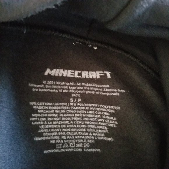 Kids Minecraft Creeper Hoodie with Kangaroo Pockets - Picture 3 of 4